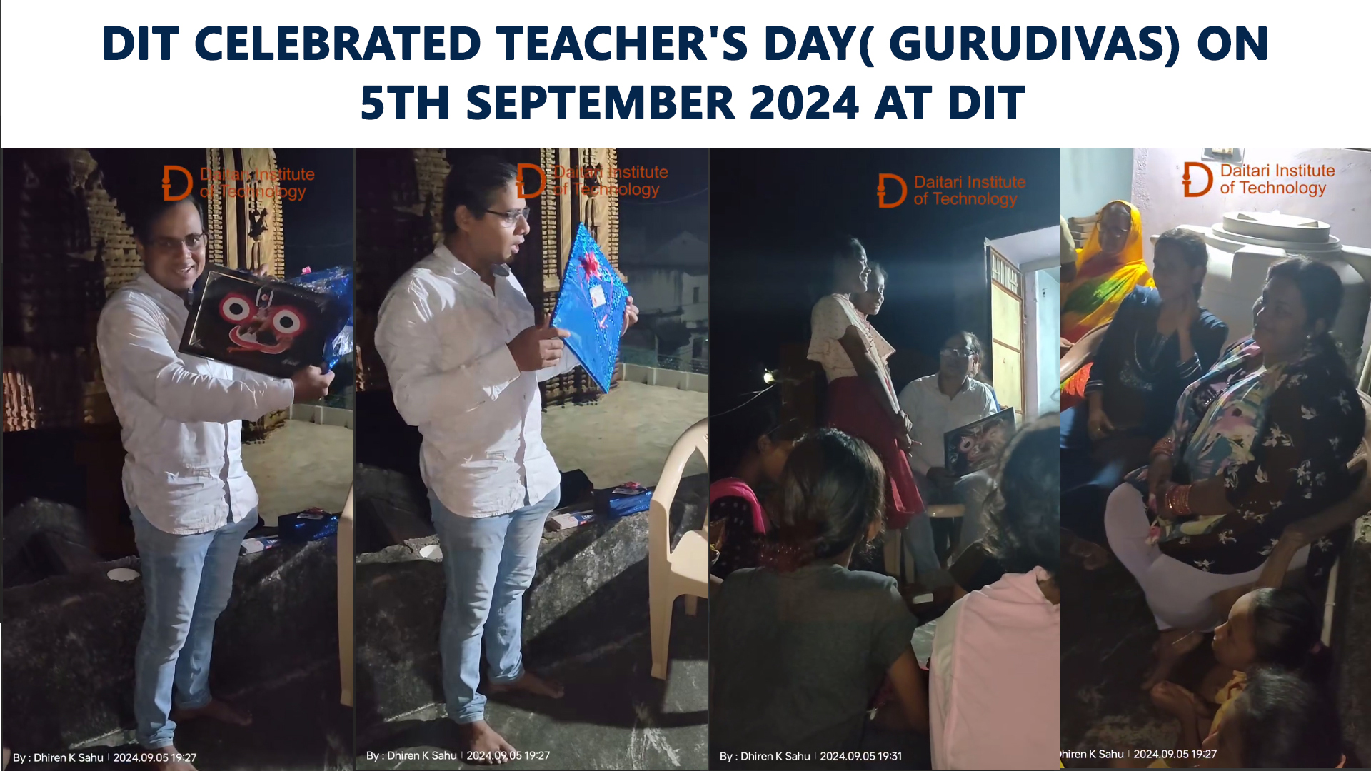 DIT Celebrated Teacher’s Day( Gurudivas) on 5th September 2024 at DIT